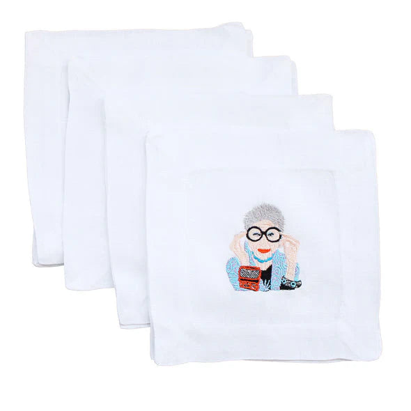 Iris Apfel Cocktail Napkins